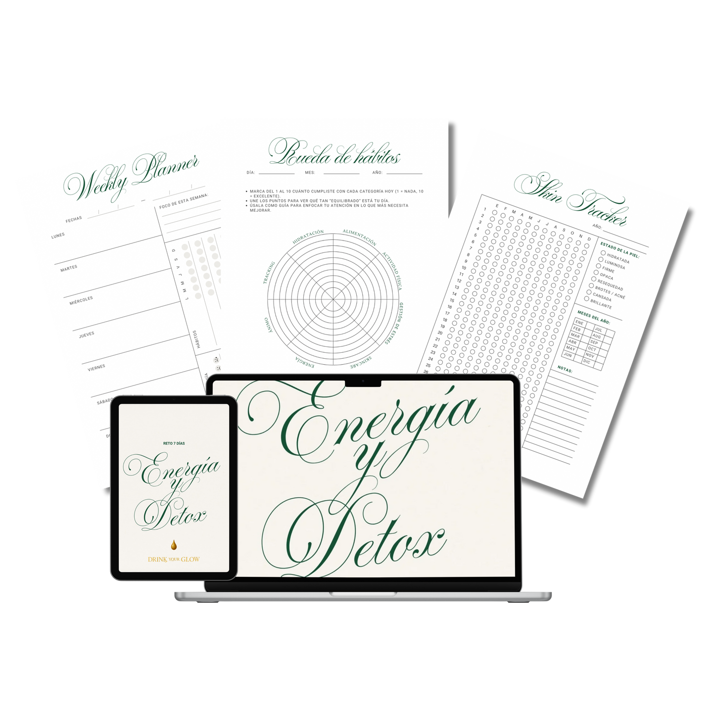 Reto 7 Días: Detox & Energía (Incluye Planner & Tracker)