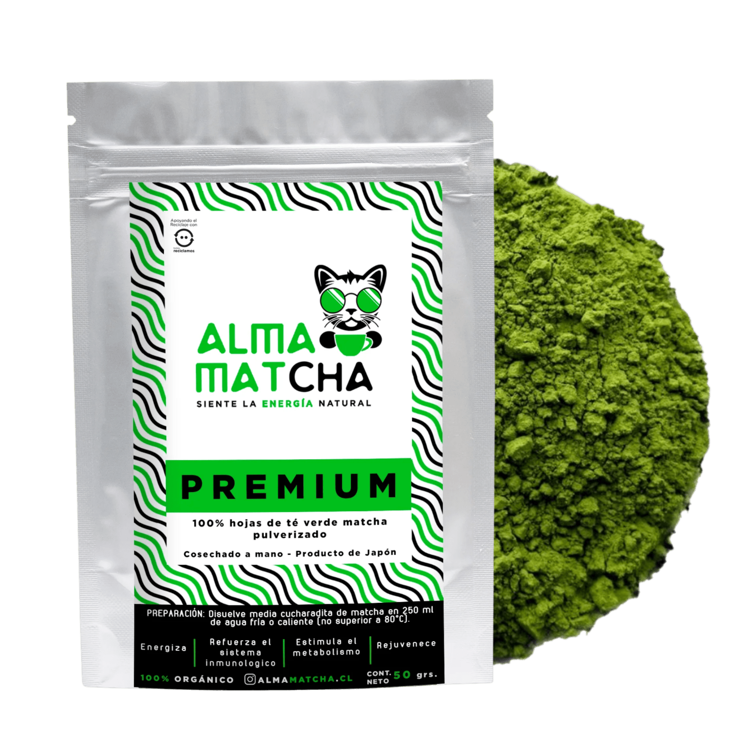 Matcha Japónes Grado Premium Orgánico - Drink your Glow CL